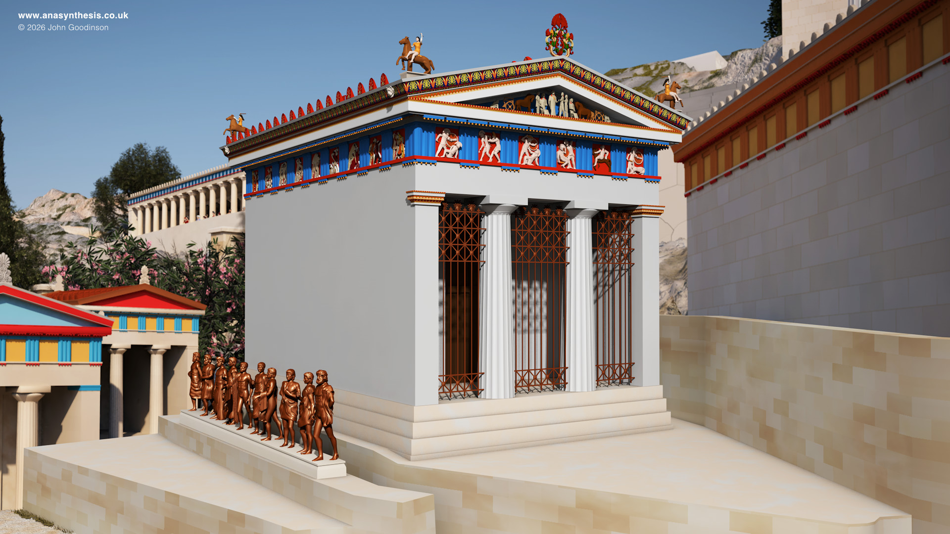 Athenian Treasury Delphi anasynthesis