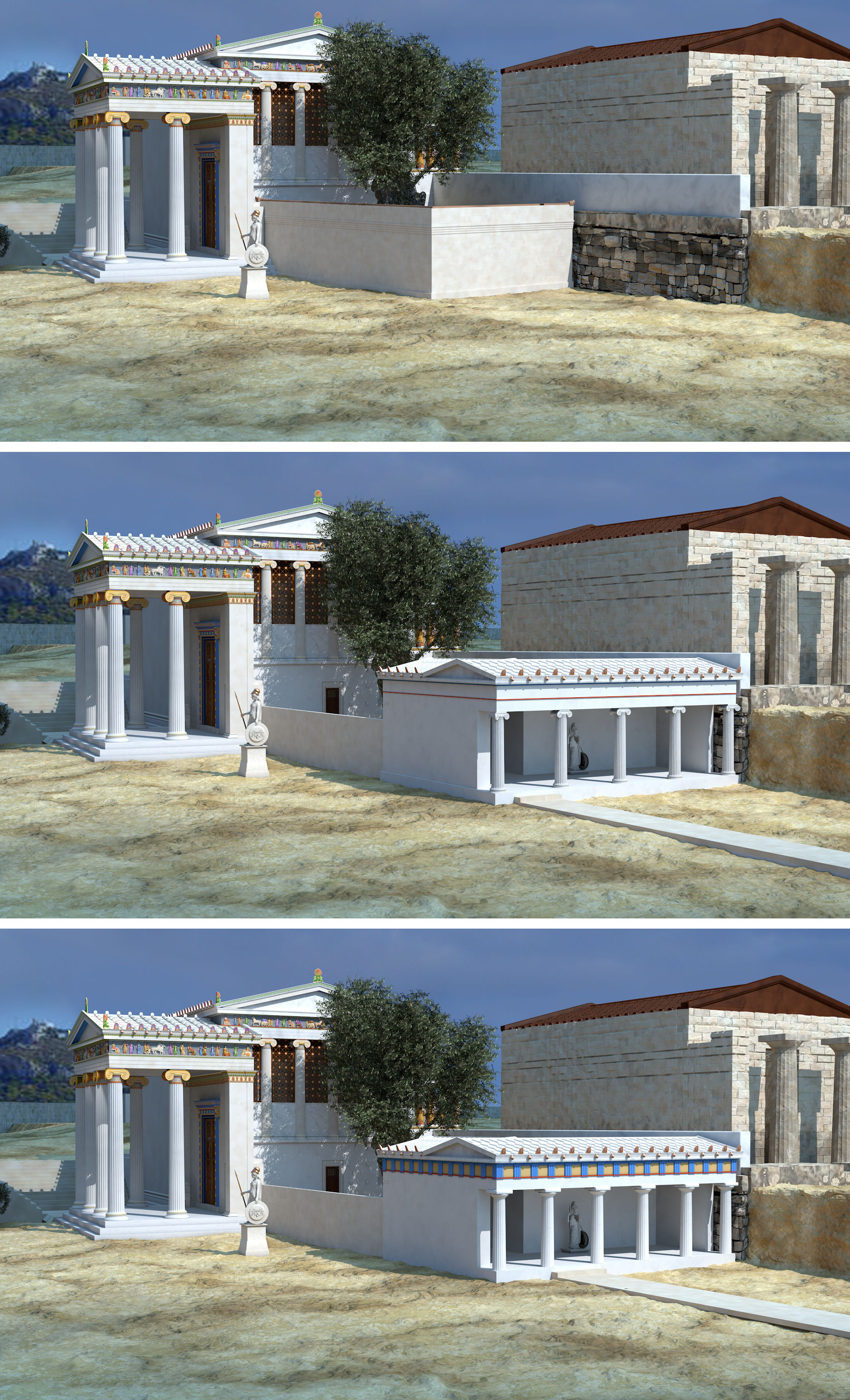 Erechtheion Pandrosieon Proposals
