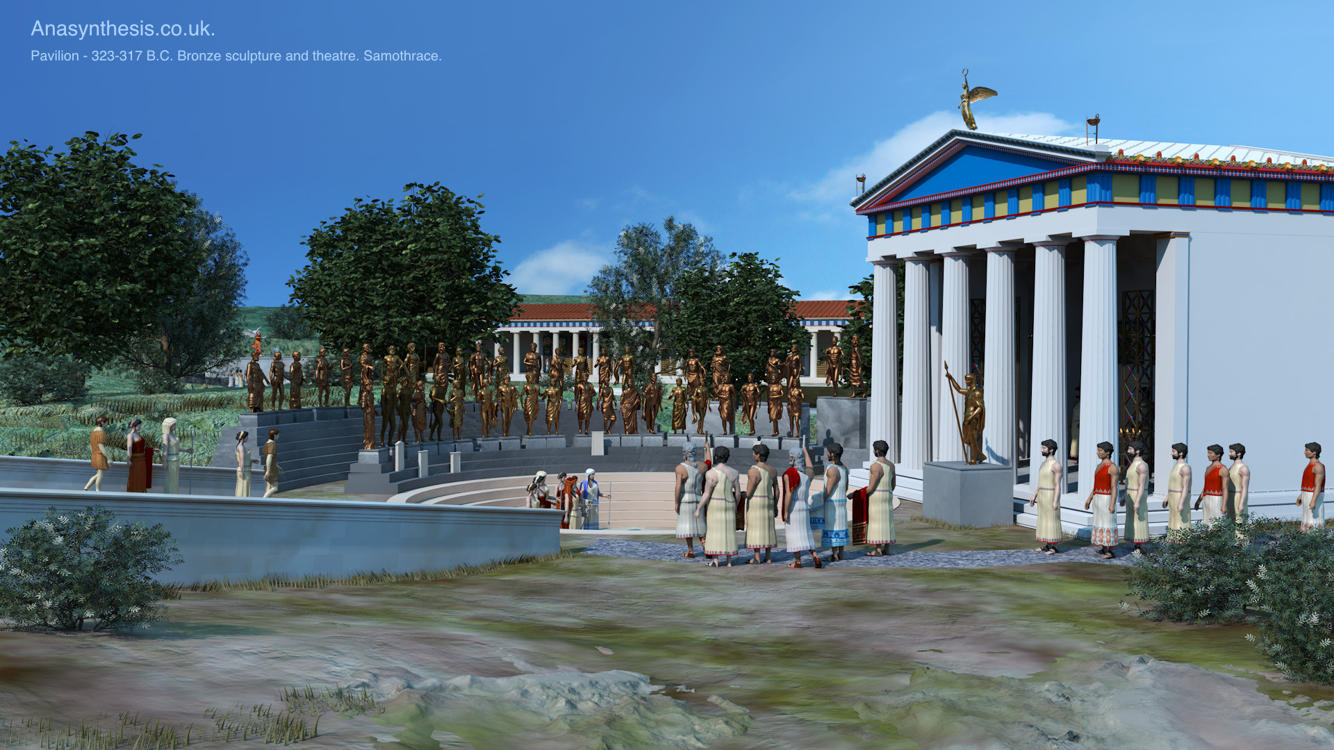 Samothrace sanctuary daytime