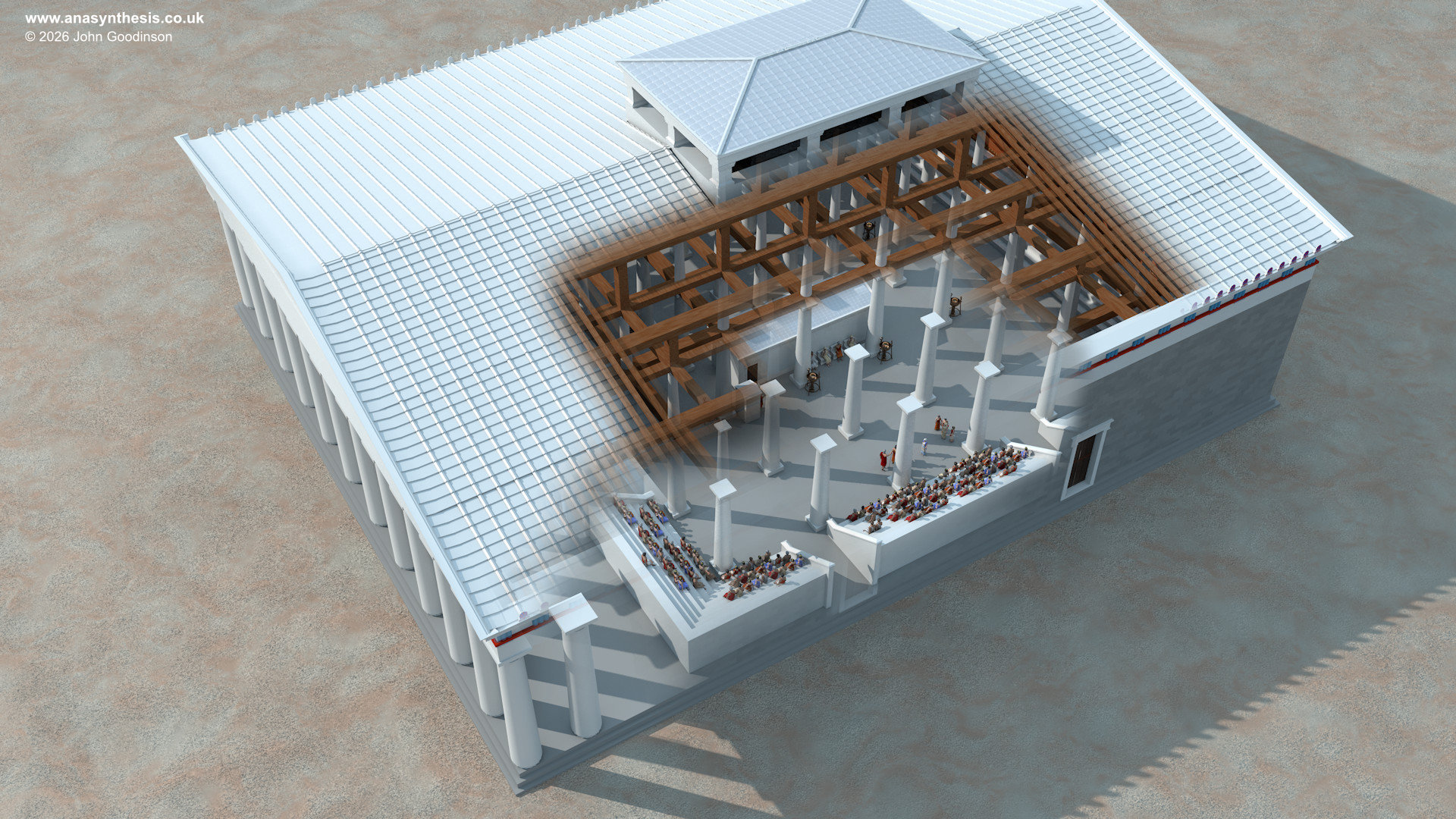 telesterion eleusis Interior layout reconstruction
