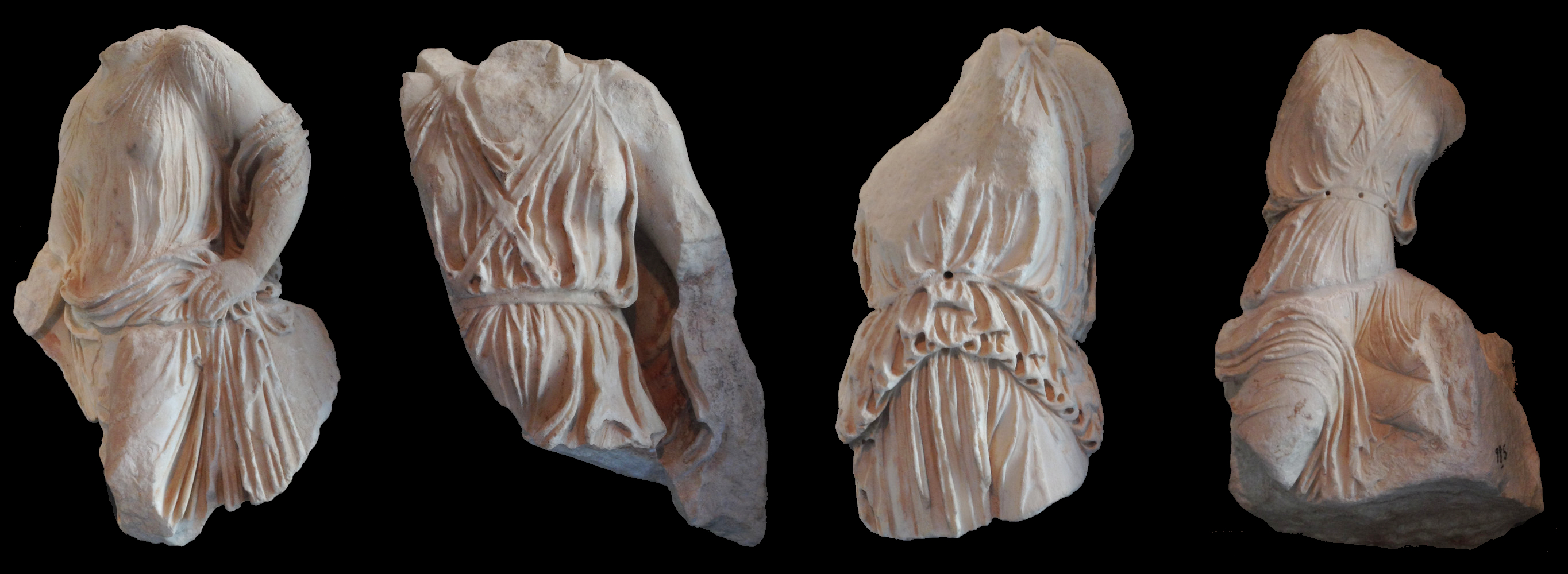 Athena Nike temple Balustrade sculpture fragments